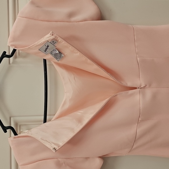 Elegant, Wedding, Bride, Pink, Women's, Midi, Dress, Formal, Vintage, 90s, Party - Picture 7 of 7